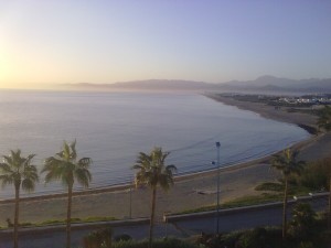 Le matin depuis la terrasse