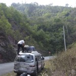 Mini-van charge a bloc