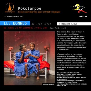 Les dates du spectacle "Les Bonnes"