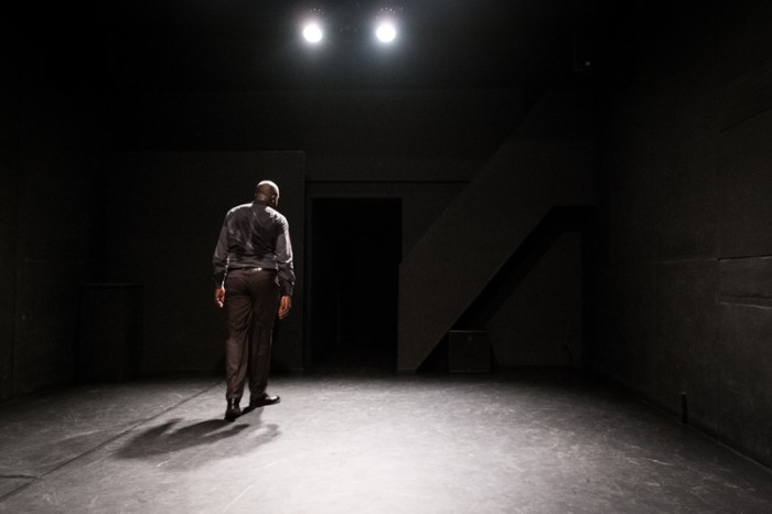 Jacques Martial, à la fin de la représentation du « Cahier d’un retour au pays natal » de Aimé Césaire